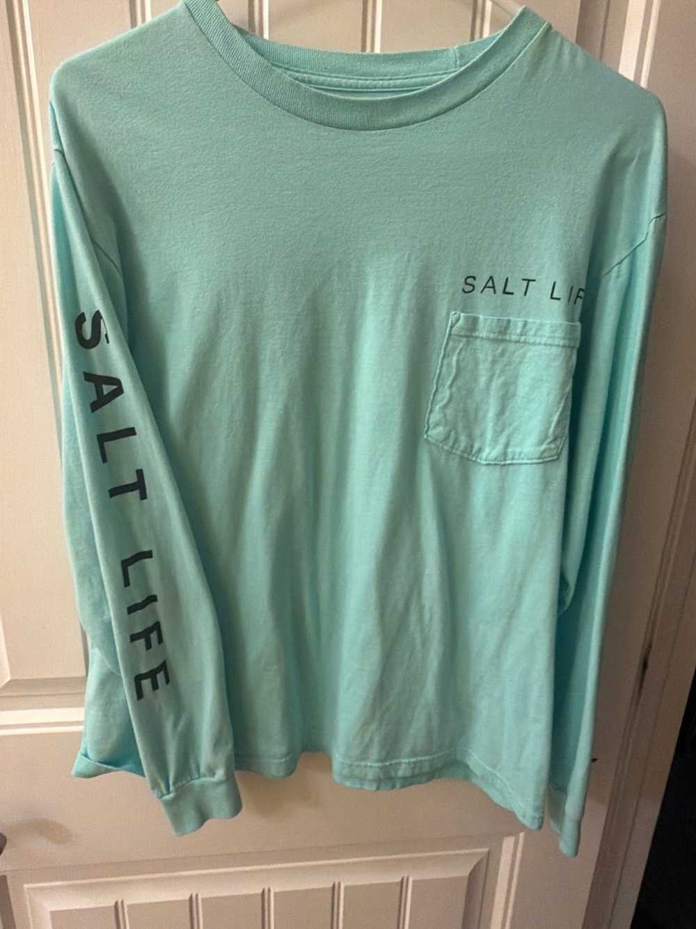 Salt Life Long Sleeve Pocket Tee - Seafoam